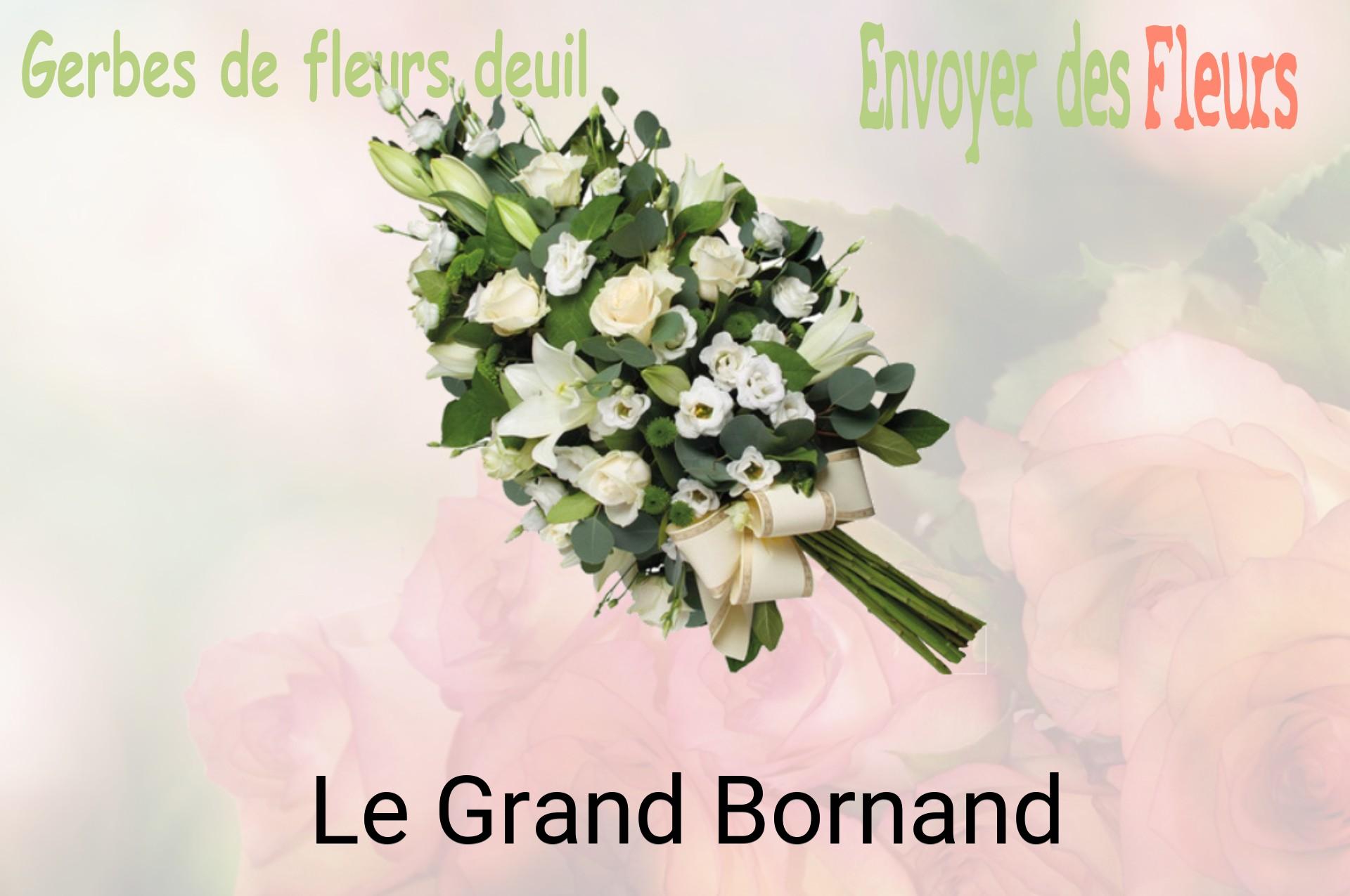 Gerbe de fleurs de deuil livrée à Le Grand-Bornand